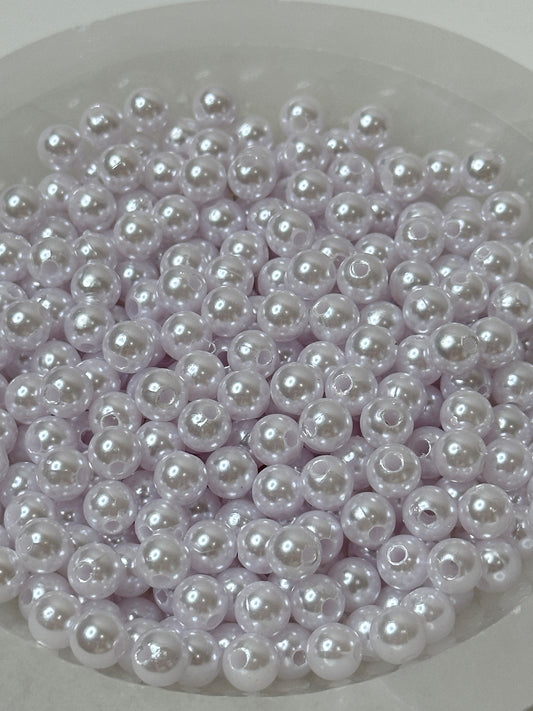 White Pearl Beads 8mm